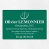 Plaque ostéopathe économique en PVC gravoply 30x20cm