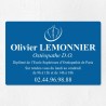 Plaque ostéopathe économique en PVC gravoply 30x20cm