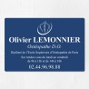 Plaque ostéopathe économique en PVC gravoply 30x20cm