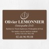 Plaque ostéopathe économique en PVC gravoply 30x20cm