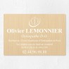 Plaque ostéopathe économique en PVC gravoply 30x20cm