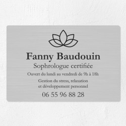 Plaque sophrologue économique en PVC gravoply 30x20cm