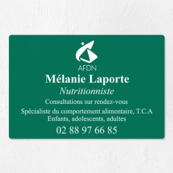 Plaque nutritionniste économique en PVC gravoply 30x20cm