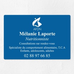 Plaque nutritionniste économique en PVC gravoply 30x20cm