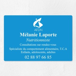 Plaque nutritionniste économique en PVC gravoply 30x20cm