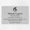 Plaque nutritionniste économique en PVC gravoply 30x20cm