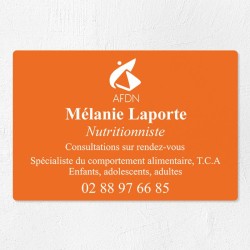 Plaque nutritionniste économique en PVC gravoply 30x20cm