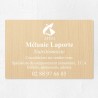 Plaque nutritionniste économique en PVC gravoply 30x20cm