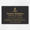 Plaque réflexologue économique en PVC gravoply 30x20cm