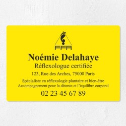 Plaque réflexologue économique en PVC gravoply 30x20cm