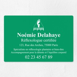 Plaque réflexologue économique en PVC gravoply 30x20cm