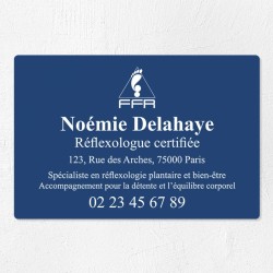 Plaque réflexologue économique en PVC gravoply 30x20cm