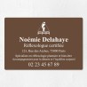 Plaque réflexologue économique en PVC gravoply 30x20cm