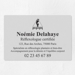 Plaque réflexologue économique en PVC gravoply 30x20cm