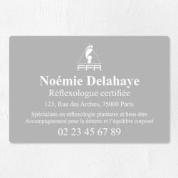 Plaque réflexologue économique en PVC gravoply 30x20cm