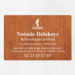 Plaque réflexologue économique en PVC gravoply 30x20cm