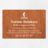 Plaque réflexologue économique en PVC gravoply 30x20cm