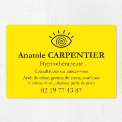 Plaque hypnothérapeute économique en PVC gravoply 30x20cm