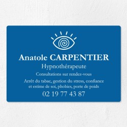 Plaque hypnothérapeute économique en PVC gravoply 30x20cm