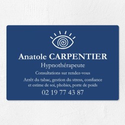 Plaque hypnothérapeute économique en PVC gravoply 30x20cm