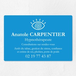 Plaque hypnothérapeute économique en PVC gravoply 30x20cm