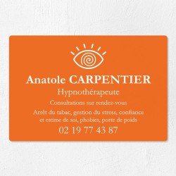 Plaque hypnothérapeute économique en PVC gravoply 30x20cm