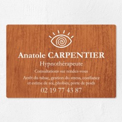 Plaque hypnothérapeute économique en PVC gravoply 30x20cm