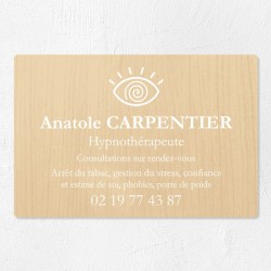 Plaque hypnothérapeute économique en PVC gravoply 30x20cm