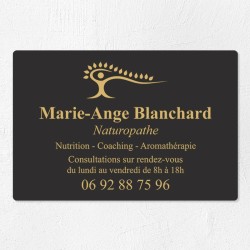Plaque naturopathe économique en PVC gravoply 30x20cm