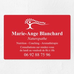 Plaque naturopathe économique en PVC gravoply 30x20cm