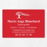 Plaque naturopathe économique en PVC gravoply 30x20cm