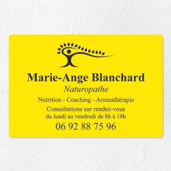 Plaque naturopathe économique en PVC gravoply 30x20cm
