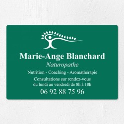 Plaque naturopathe économique en PVC gravoply 30x20cm
