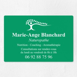 Plaque naturopathe économique en PVC gravoply 30x20cm