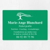 Plaque naturopathe économique en PVC gravoply 30x20cm