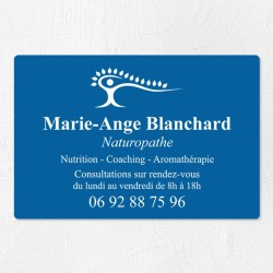 Plaque naturopathe économique en PVC gravoply 30x20cm