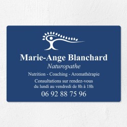 Plaque naturopathe économique en PVC gravoply 30x20cm