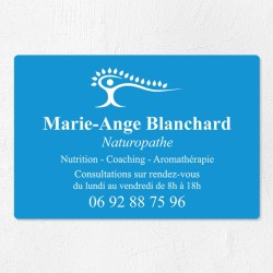 Plaque naturopathe économique en PVC gravoply 30x20cm