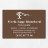 Plaque naturopathe économique en PVC gravoply 30x20cm