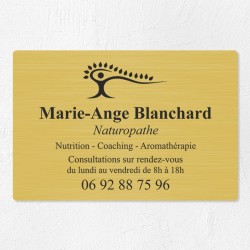 Plaque naturopathe économique en PVC gravoply 30x20cm