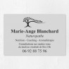 Plaque naturopathe économique en PVC gravoply 30x20cm