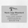 Plaque naturopathe économique en PVC gravoply 30x20cm