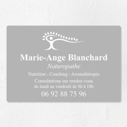 Plaque naturopathe économique en PVC gravoply 30x20cm