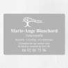 Plaque naturopathe économique en PVC gravoply 30x20cm