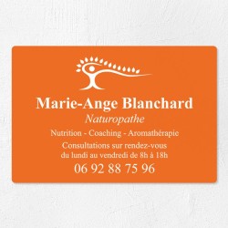 Plaque naturopathe économique en PVC gravoply 30x20cm