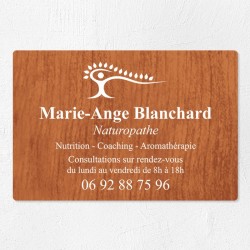 Plaque naturopathe économique en PVC gravoply 30x20cm