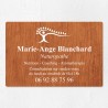 Plaque naturopathe économique en PVC gravoply 30x20cm