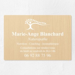 Plaque naturopathe économique en PVC gravoply 30x20cm