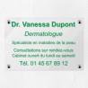 Plaque personnalisée en plexiglas transparent 30x20cm｜Plaque pro