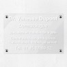 Plaque personnalisée en plexiglas transparent 30x20cm｜Plaque pro